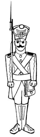 Tin Soldier  Coloring Page